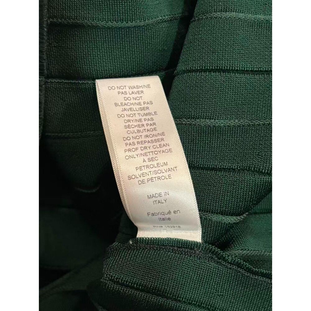 $2390 Carolina Herrera Corset-Waist Pleated Midi Dress Size: L - Picture 12 of 13